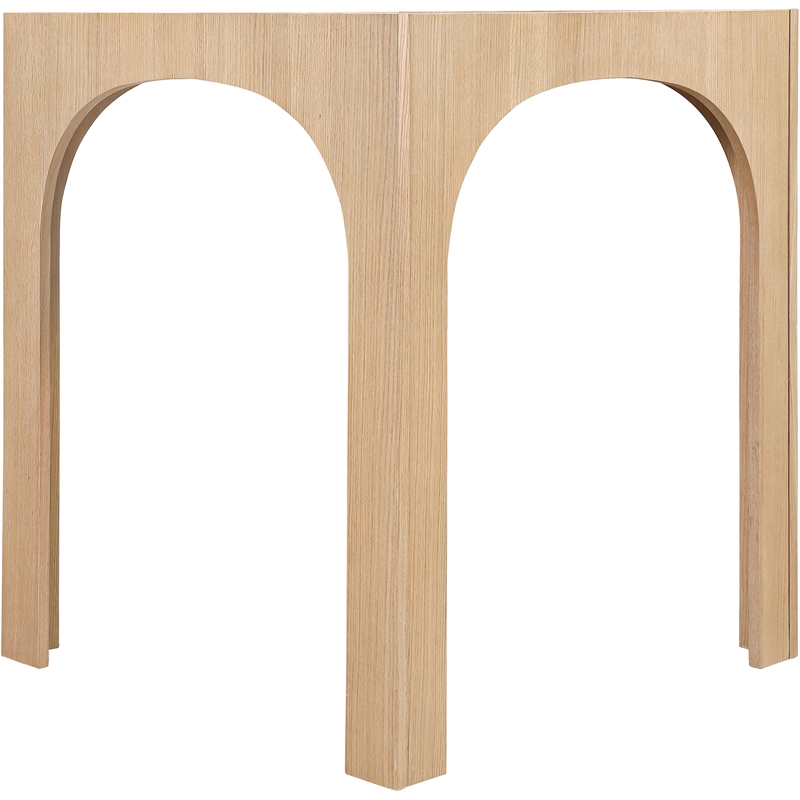 Meridian Furniture Waldorf Natural Tempered Glass Top Bar Height Table
