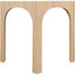 Meridian Furniture Waldorf Natural Tempered Glass Top Bar Height Table