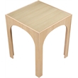Meridian Furniture Waldorf Natural Tempered Glass Top Bar Height Table