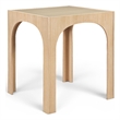 Meridian Furniture Waldorf Natural Tempered Glass Top Bar Height Table