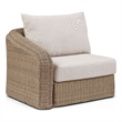 Meridian Furniture Seacrest Beige Water Resistant Fabric Patio Left Arm Chair