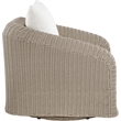 Meridian Furniture Seacrest Cream Water Resistant Fabric Patio Swivel Chair