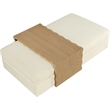Meridian Furniture Woodra Cream Velvet Upholstered Coffee Table/Ottoman