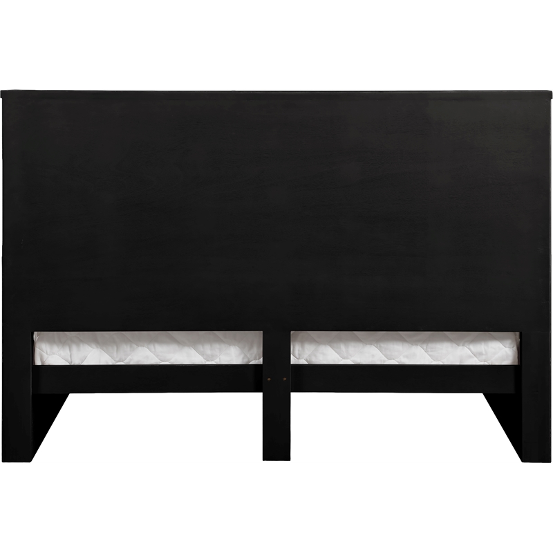 Meridian Furniture Astrid Black Solid Wood And Oak Veneer King Bed