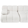 Meridian Furniture Orin Cream Velvet Performance Fabric 2 pc. Modular Sofa