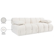 Meridian Furniture Orin Cream Velvet Performance Fabric 2 pc. Modular Sofa