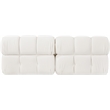 Meridian Furniture Orin Cream Velvet Performance Fabric 2 pc. Modular Sofa