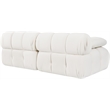 Meridian Furniture Orin Cream Velvet Performance Fabric 2 pc. Modular Sofa