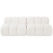 Meridian Furniture Orin Cream Velvet Performance Fabric 2 pc. Modular Sofa
