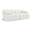 Meridian Furniture Orin Cream Velvet Performance Fabric 2 pc. Modular Sofa