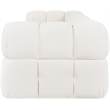 Meridian Furniture Orin Cream Velvet Performance Fabric 3 pc. Modular Sofa