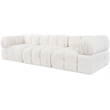 Meridian Furniture Orin Cream Velvet Performance Fabric 3 pc. Modular Sofa