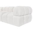 Meridian Furniture Orin Cream Velvet Performance Fabric 3 pc. Modular Sofa