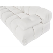 Meridian Furniture Orin Cream Velvet Performance Fabric 3 pc. Modular Sofa