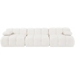 Meridian Furniture Orin Cream Velvet Performance Fabric 3 pc. Modular Sofa
