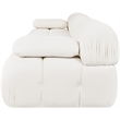 Meridian Furniture Orin Cream Velvet Performance Fabric 3 pc. Modular Sofa