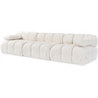Meridian Furniture Orin Cream Velvet Performance Fabric 3 pc. Modular Sofa