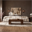 Meridian Furniture Orin Cream Velvet Performance Fabric 4 pc. Modular Sofa