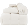 Meridian Furniture Orin Cream Velvet Performance Fabric 4 pc. Modular Sofa