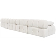 Meridian Furniture Orin Cream Velvet Performance Fabric 4 pc. Modular Sofa