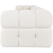 Meridian Furniture Orin Cream Velvet Performance Fabric 5 pc. Modular Sofa