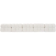 Meridian Furniture Orin Cream Velvet Performance Fabric 5 pc. Modular Sofa