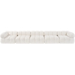 Meridian Furniture Orin Cream Velvet Performance Fabric 5 pc. Modular Sofa