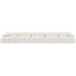 Meridian Furniture Orin Cream Velvet Performance Fabric 5 pc. Modular Sofa