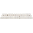 Meridian Furniture Orin Cream Velvet Performance Fabric 5 pc. Modular Sofa