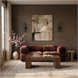 Meridian Furniture Orin Rose Velvet Performance Fabric 2 pc. Modular Sofa
