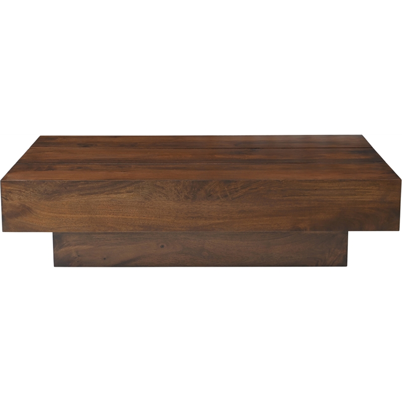 Meridian Furniture Plank Brown Mango Wood Coffee Table