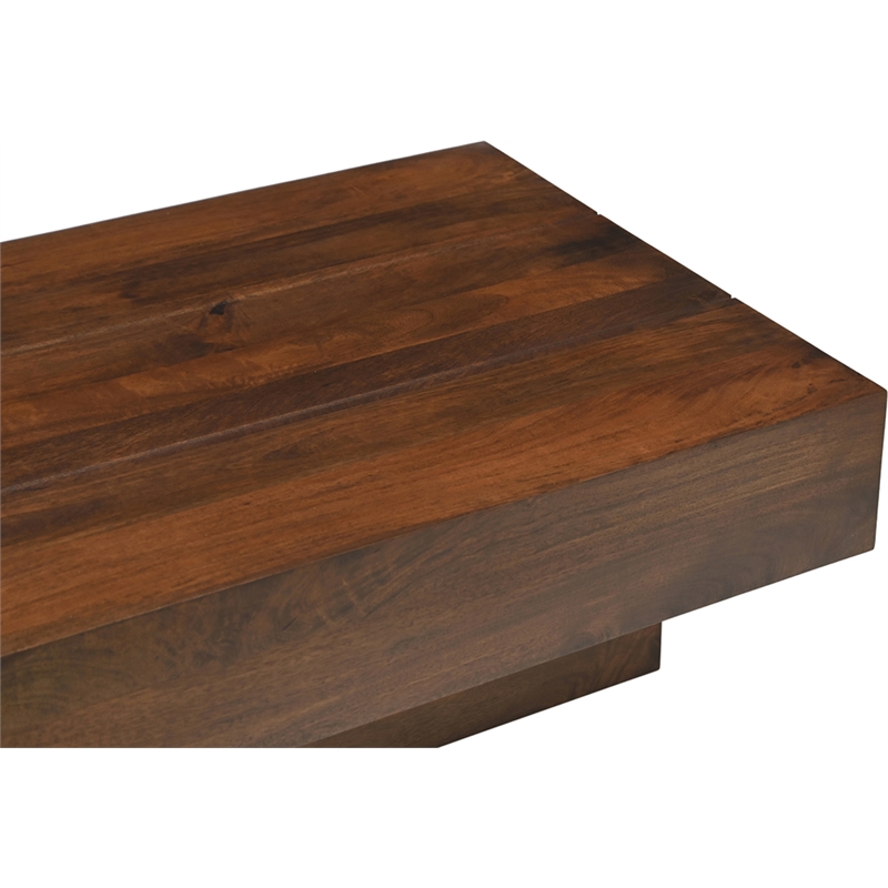 Meridian Furniture Plank Brown Mango Wood Coffee Table