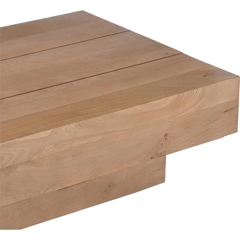 Meridian Furniture Plank Natural Mango Wood Coffee Table