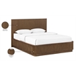Meridian Furniture Astrid Brown Solid Wood And Oak Veneer King Bed