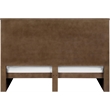Meridian Furniture Astrid Brown Solid Wood And Oak Veneer King Bed