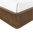 Meridian Furniture Astrid Brown Solid Wood And Oak Veneer King Bed