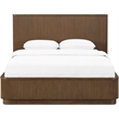 Meridian Furniture Astrid Brown Solid Wood And Oak Veneer Queen Bed