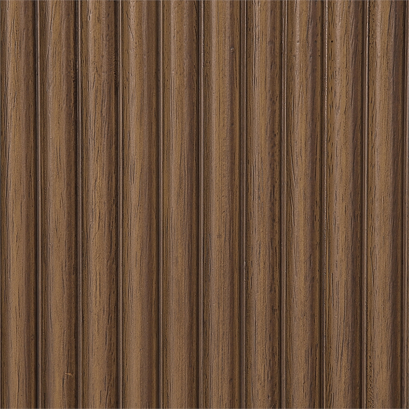 Meridian Furniture Astrid Brown Solid Wood And Oak Veneer Queen Bed
