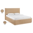 Meridian Furniture Astrid Natural Solid Wood And Oak Veneer King Bed