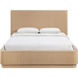 Meridian Furniture Astrid Natural Solid Wood And Oak Veneer King Bed