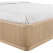 Meridian Furniture Astrid Natural Solid Wood And Oak Veneer King Bed