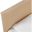 Meridian Furniture Astrid Natural Solid Wood And Oak Veneer Queen Bed