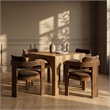 Meridian Furniture Sacha Brown Velvet Upholstered Dining Chair (Set of 2)