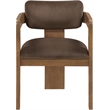 Meridian Furniture Sacha Brown Velvet Upholstered Dining Chair (Set of 2)