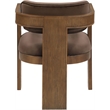 Meridian Furniture Sacha Brown Velvet Upholstered Dining Chair (Set of 2)