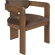 Meridian Furniture Sacha Brown Velvet Upholstered Dining Chair (Set of 2)