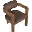 Meridian Furniture Sacha Brown Velvet Upholstered Dining Chair (Set of 2)