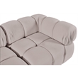 Meridian Furniture Orin Beige Velvet Performance Fabric 2 pc. Modular Sofa