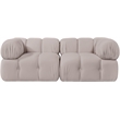 Meridian Furniture Orin Beige Velvet Performance Fabric 2 pc. Modular Sofa