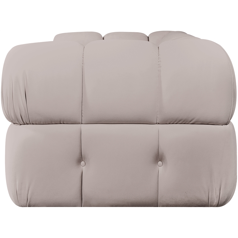 Meridian Furniture Orin Beige Velvet Performance Fabric 2 pc. Modular Sofa